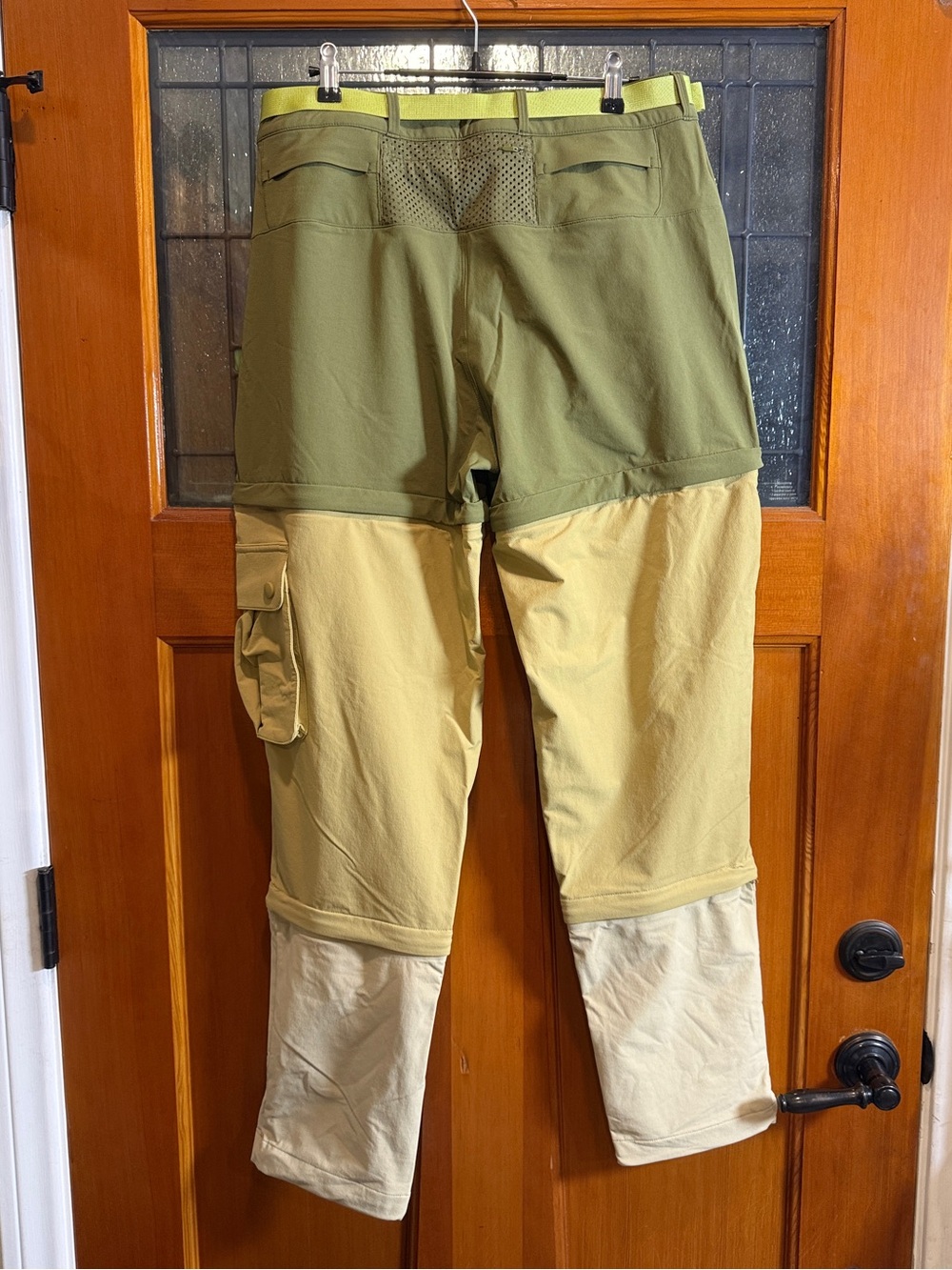 Outdoor Voices RecTrek Zip-Off Convertible Cargo Hiking Pants Olive Women L NWT - Picture 6 of 16